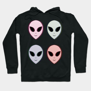 Happy Pastel Aliens Hoodie